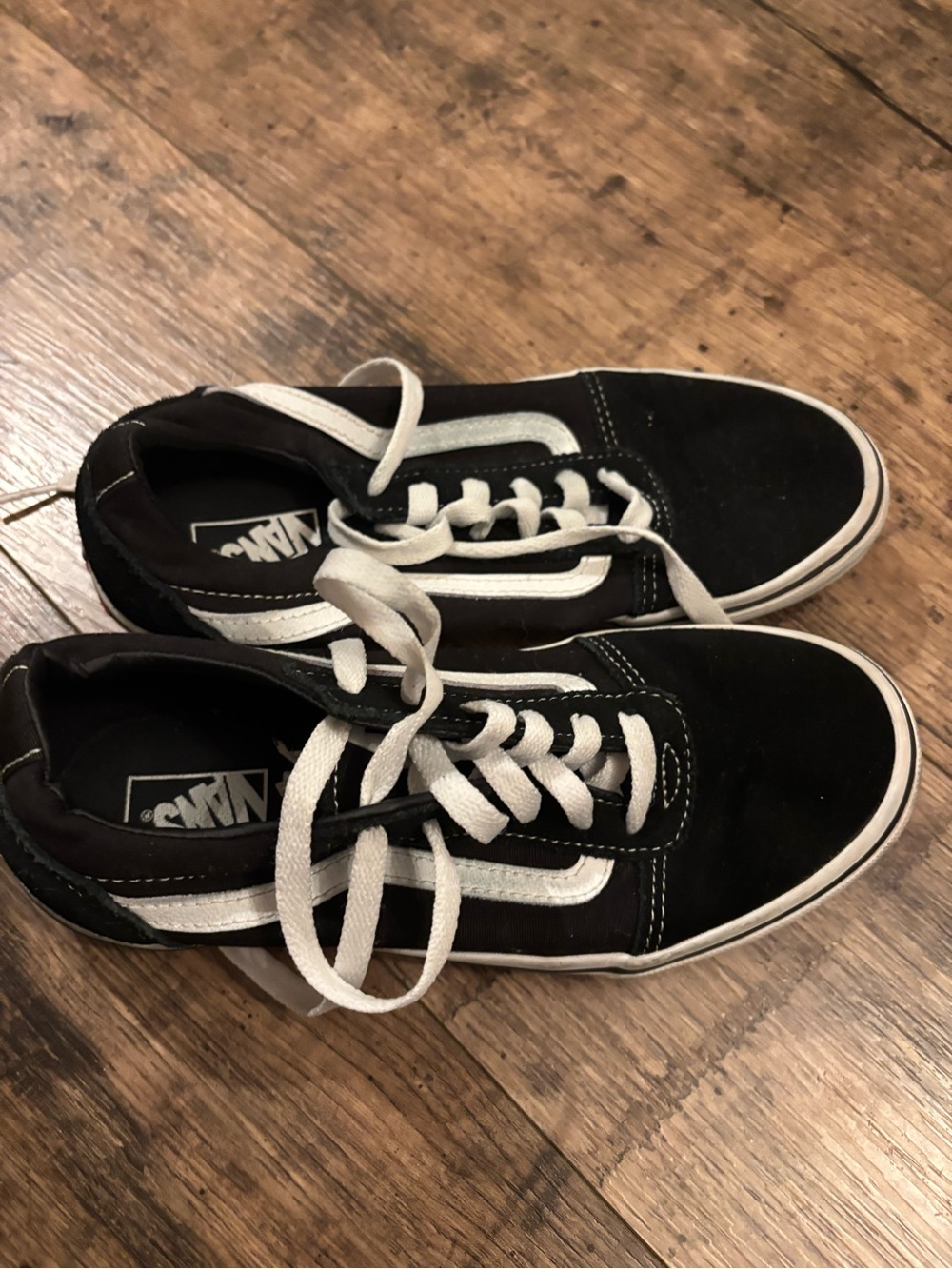 Vans Black & White Old Skool Low-Top Sneakers